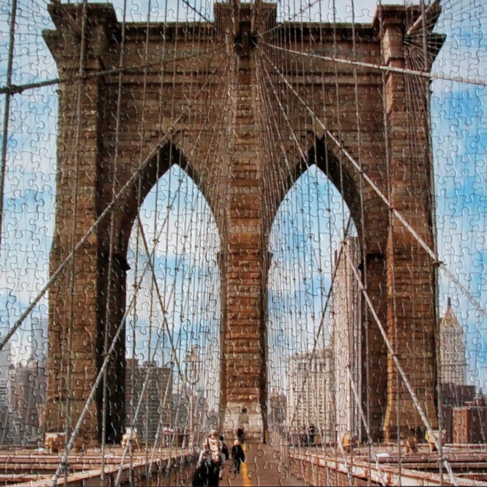 Brooklyn Bridge, New York, 750 piece puzzle, The Canadian Group, Sure-Lox